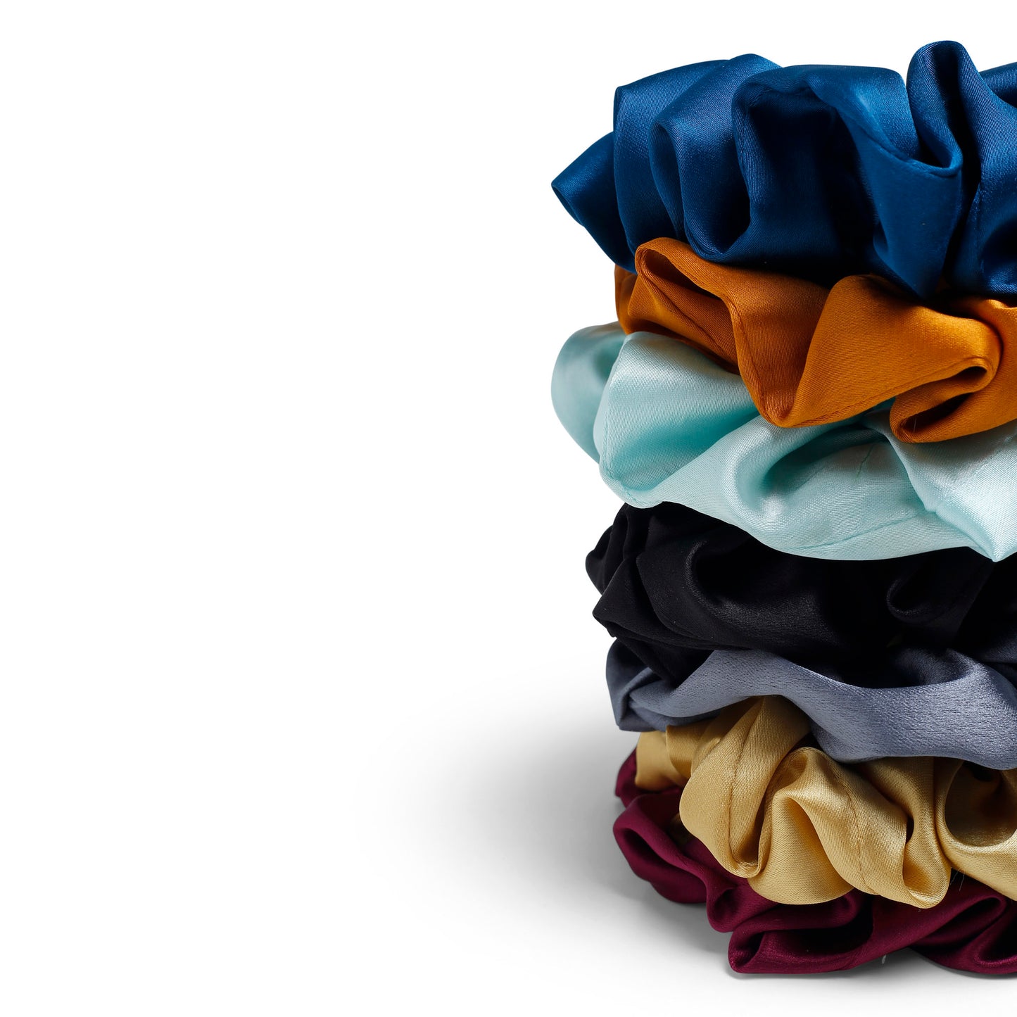 Darker color Rubber band Plan set of 7pc Scrunchies