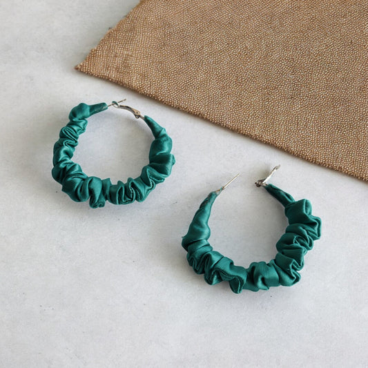 Emerald Mist Scrunchie earring