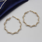 Round Shape Pearl Korean Earrings