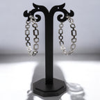 Chainlink Hoops Korean Earrings