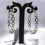 Chainlink Hoops Korean Earrings