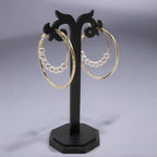 Pearl Double hoop Korean Earrings
