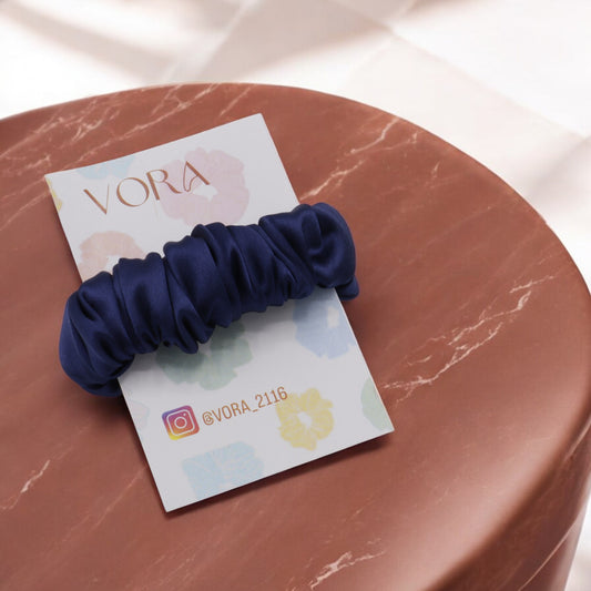 Navy Blue Scrunchie Bracelet