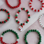 Santa Claus Crystal Beads Bracelet – Christmas Special Combo