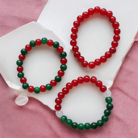 Santa Claus Crystal Beads Bracelet 03