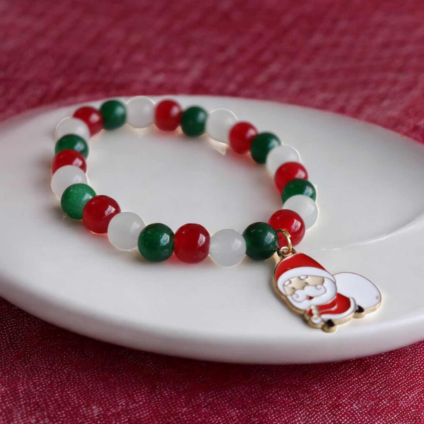 Santa Claus Cham Cham Crystal Beads Bracelet