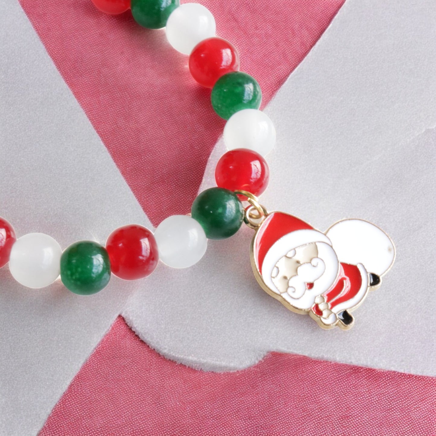 Santa Claus Cham Cham Crystal Beads Bracelet