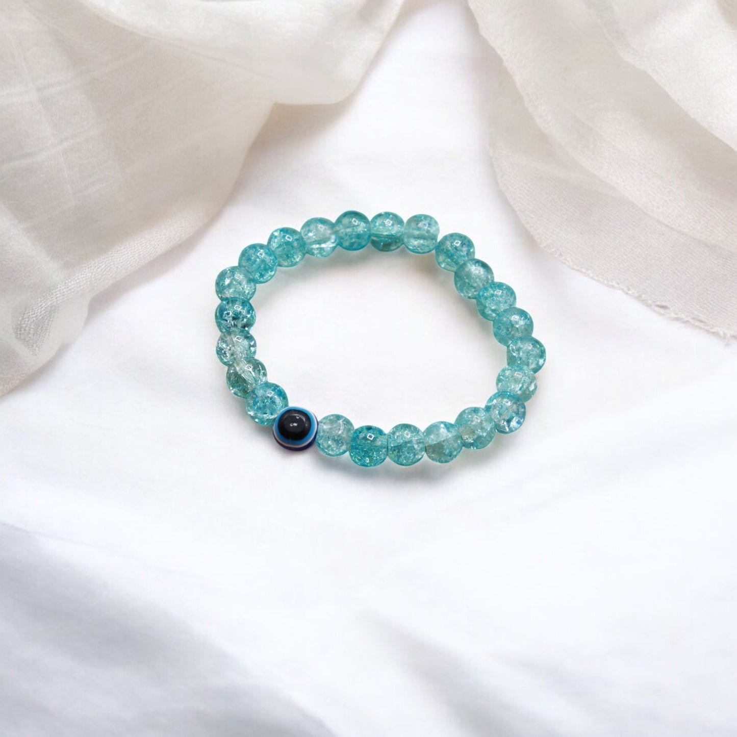 Crystal Glass Evil Eye Bracelets
