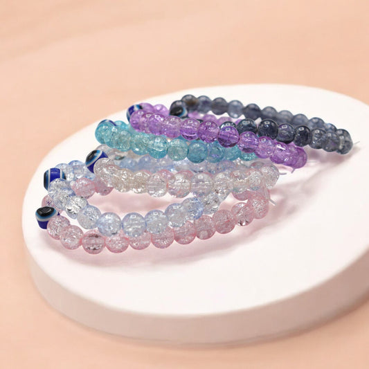 Crystal Glass Evil Eye Bracelets