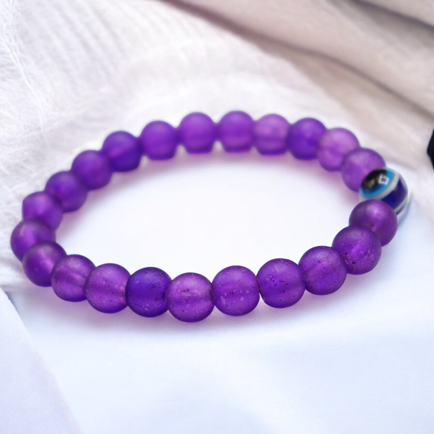 Matte Finish Evil Eye Bracelets