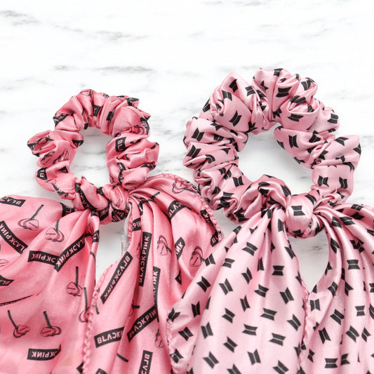Black Pink And BTS Combo Scarf Scrunchie