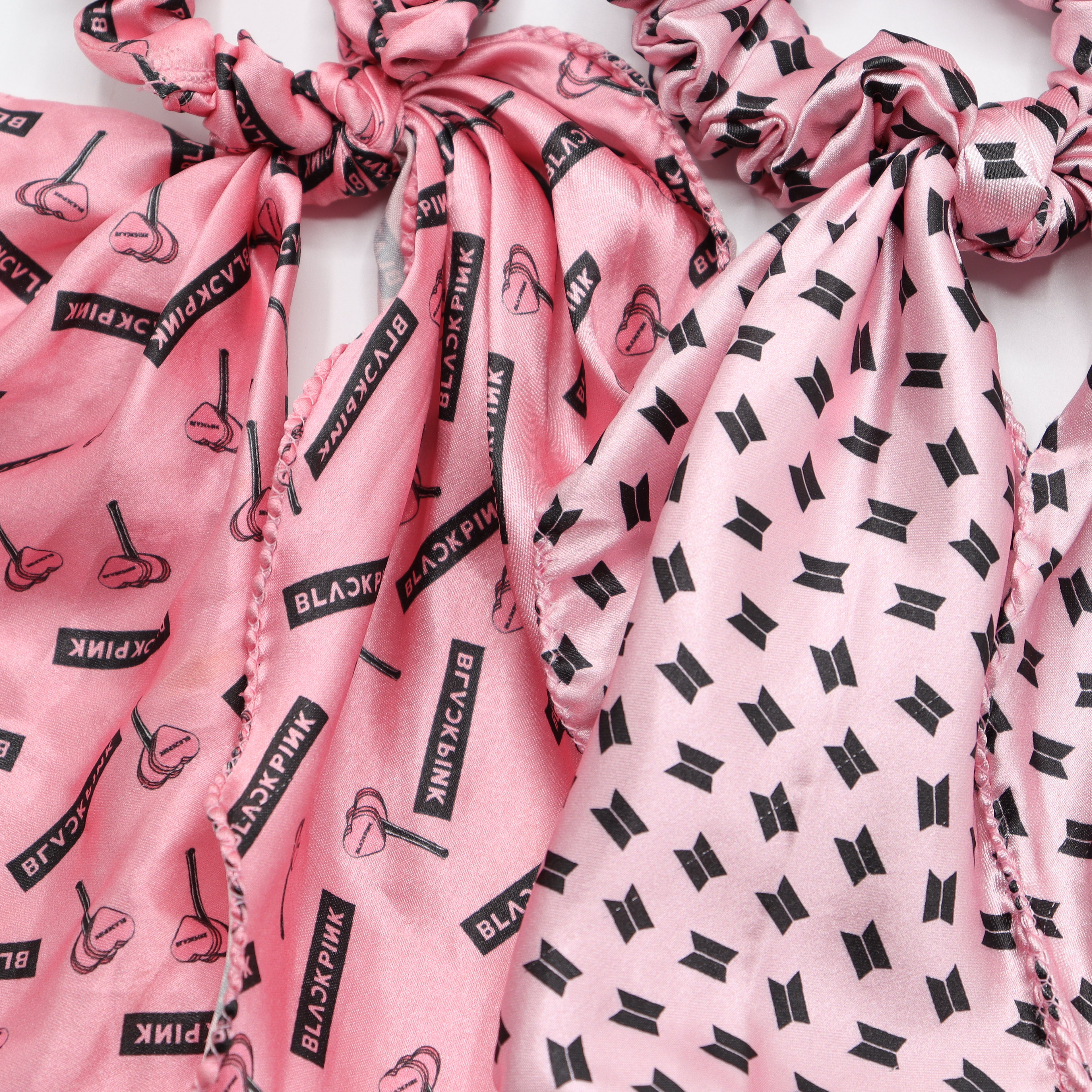 Black Pink And BTS Combo Scarf Scrunchie