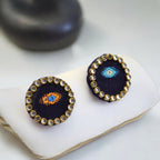 cotton Top Round Earring