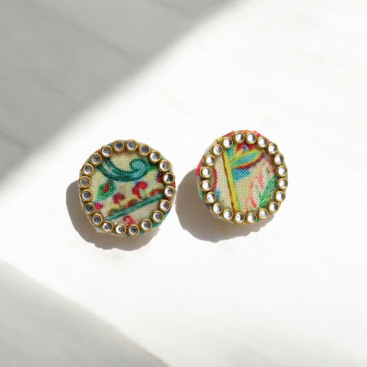 Multicolor Top Round Earring