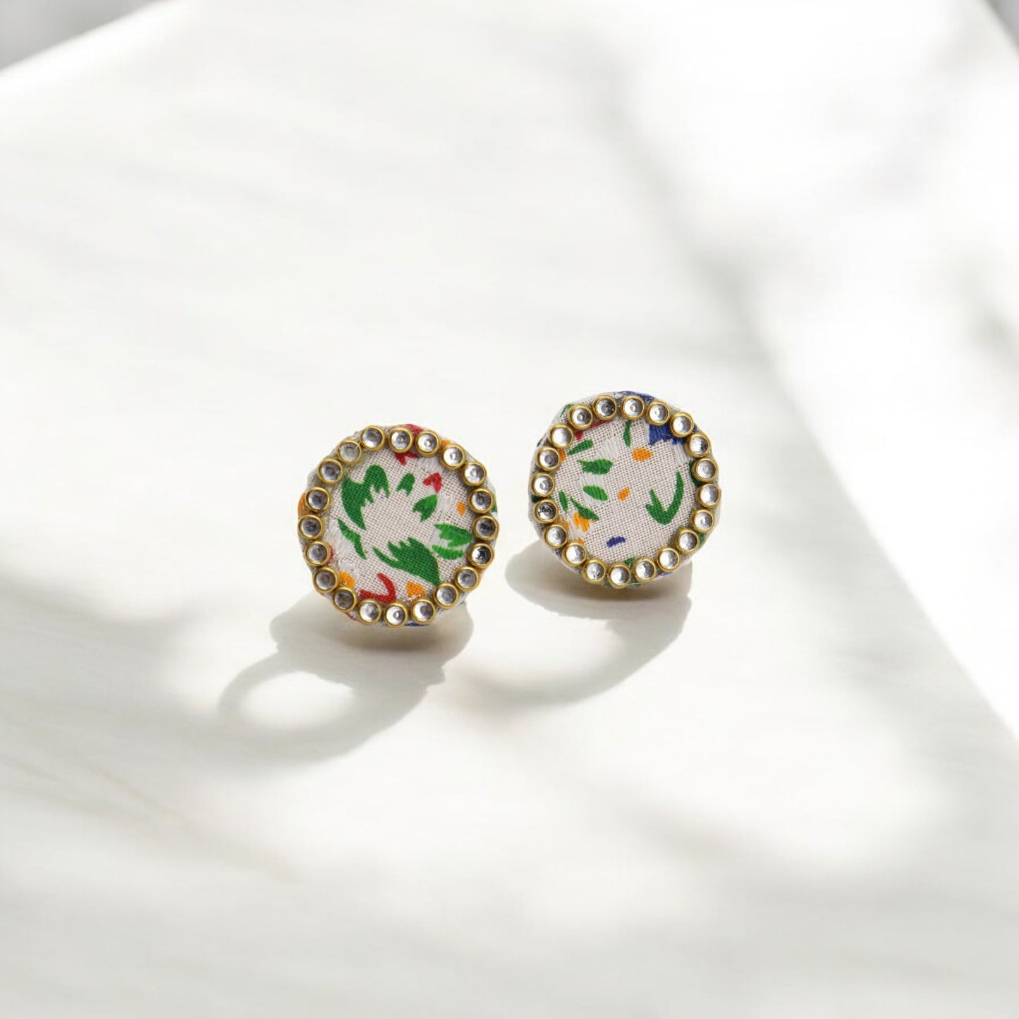 Multicolor Top Round Earring