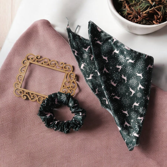 Christmas Scarf Scrunchie