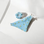 Georgette Scarf Scrunchie Pineapple