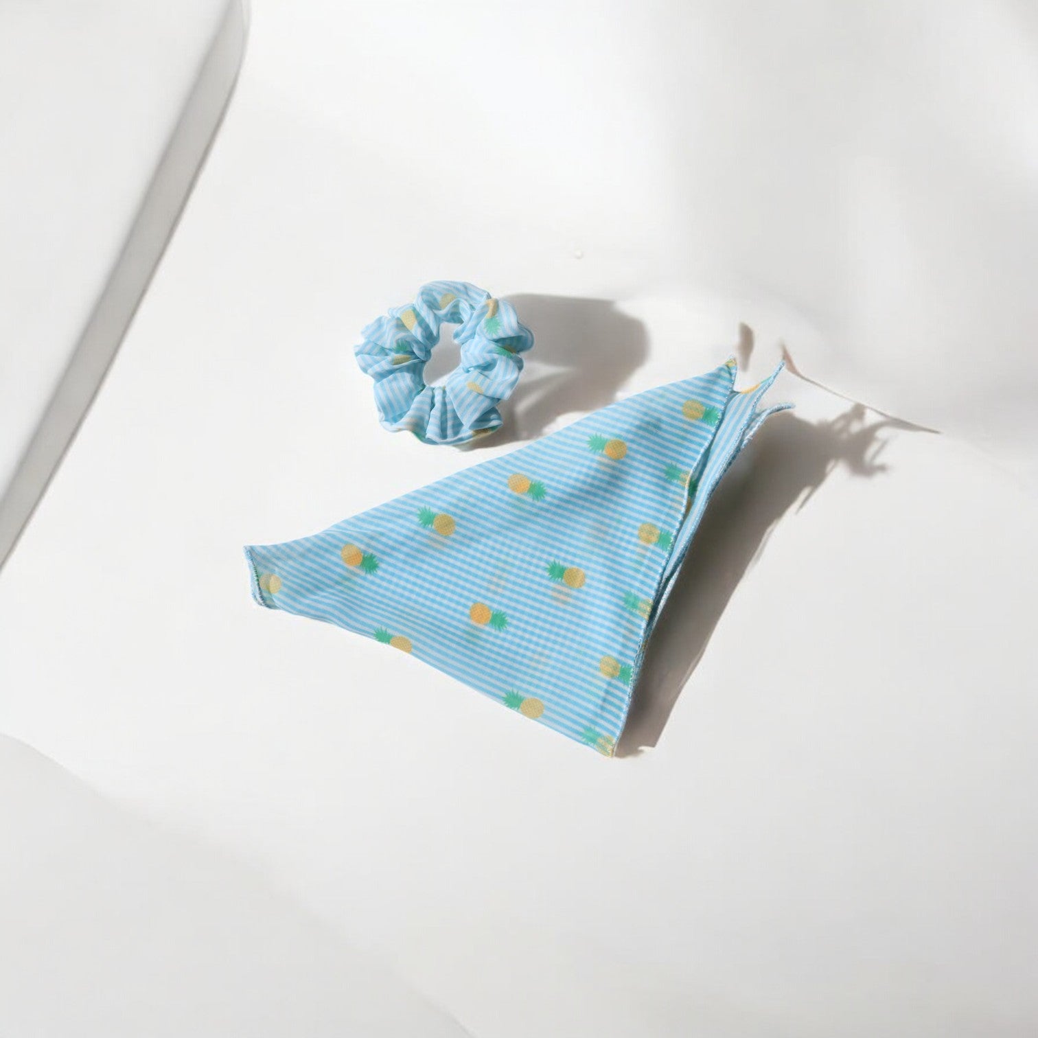 Georgette Scarf Scrunchie Pineapple