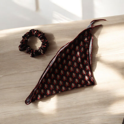Web Series-Print Scarf Scrunchie