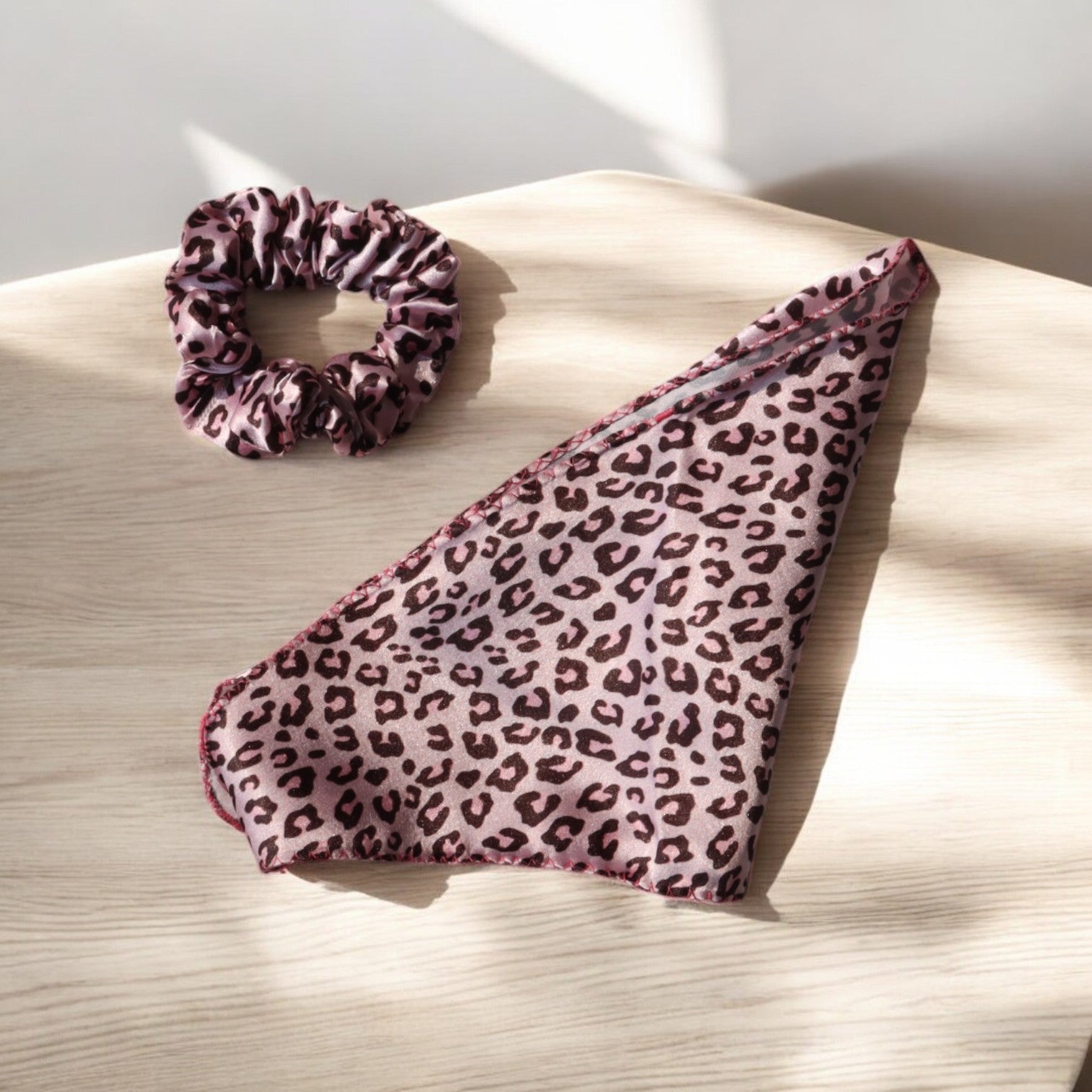 Cheetah-Print Scarf Scrunchie