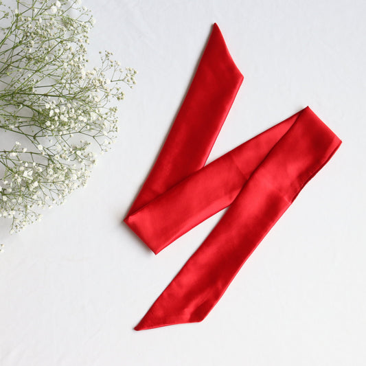 Red Ribbon Scrunchie
