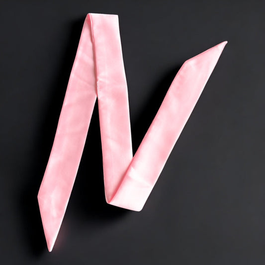 Pink colour Ribbon Scrunchie