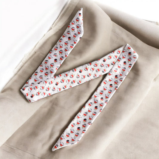 Shinchan printed Ribbon Scrunchie