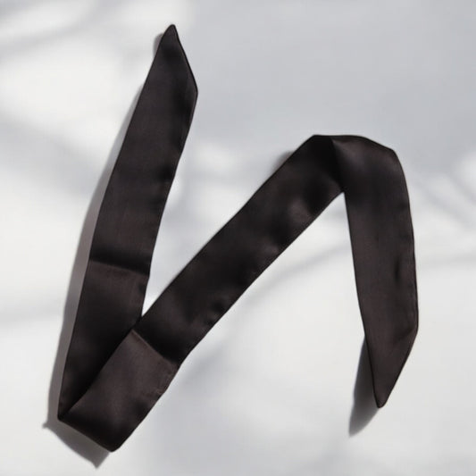 Black Ribbon Scrunchie