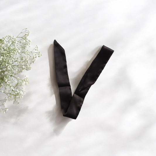 Black Ribbon Scrunchie