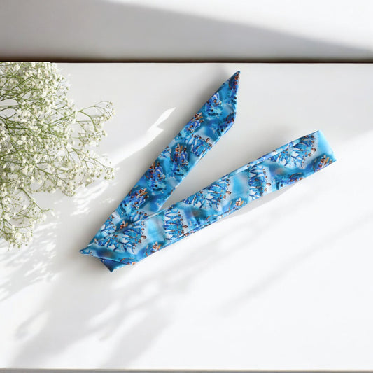 Cricket printed Ribbon Scrunchie