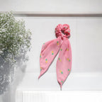 Georgette Scarf Scrunchie Pineapple