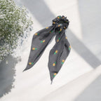 Georgette Scarf Scrunchie Pineapple