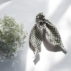 Checks Printed scarf  Scrunchies
