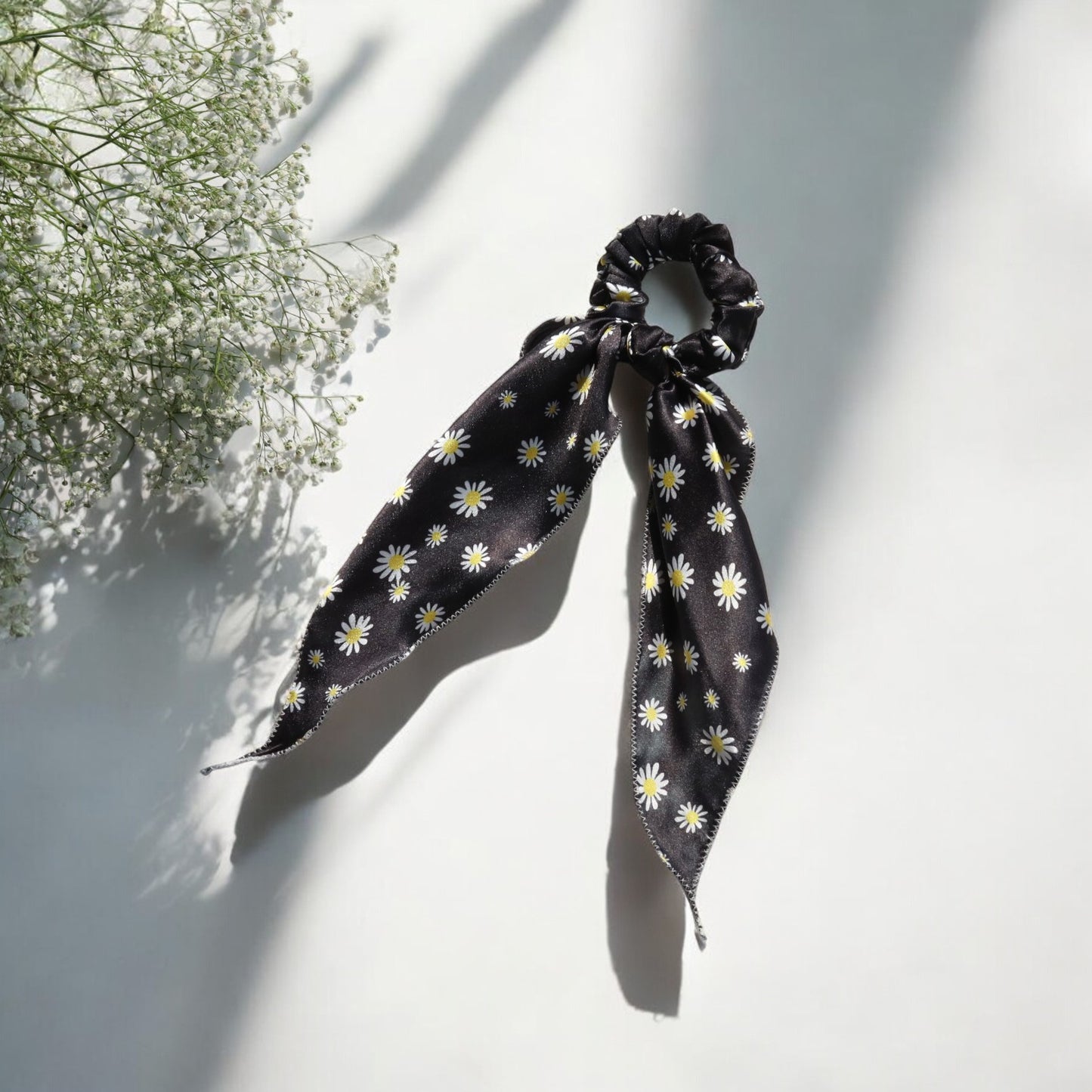 Daisy Scarf Scrunchie