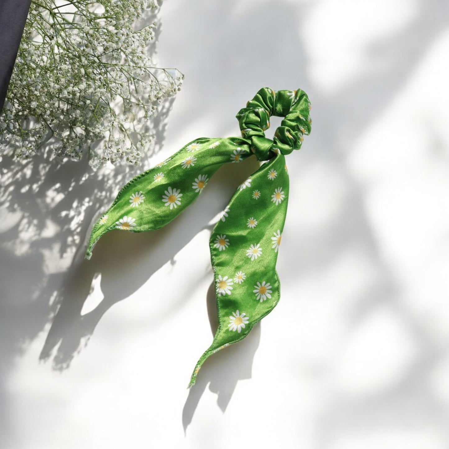 Daisy Scarf Scrunchie