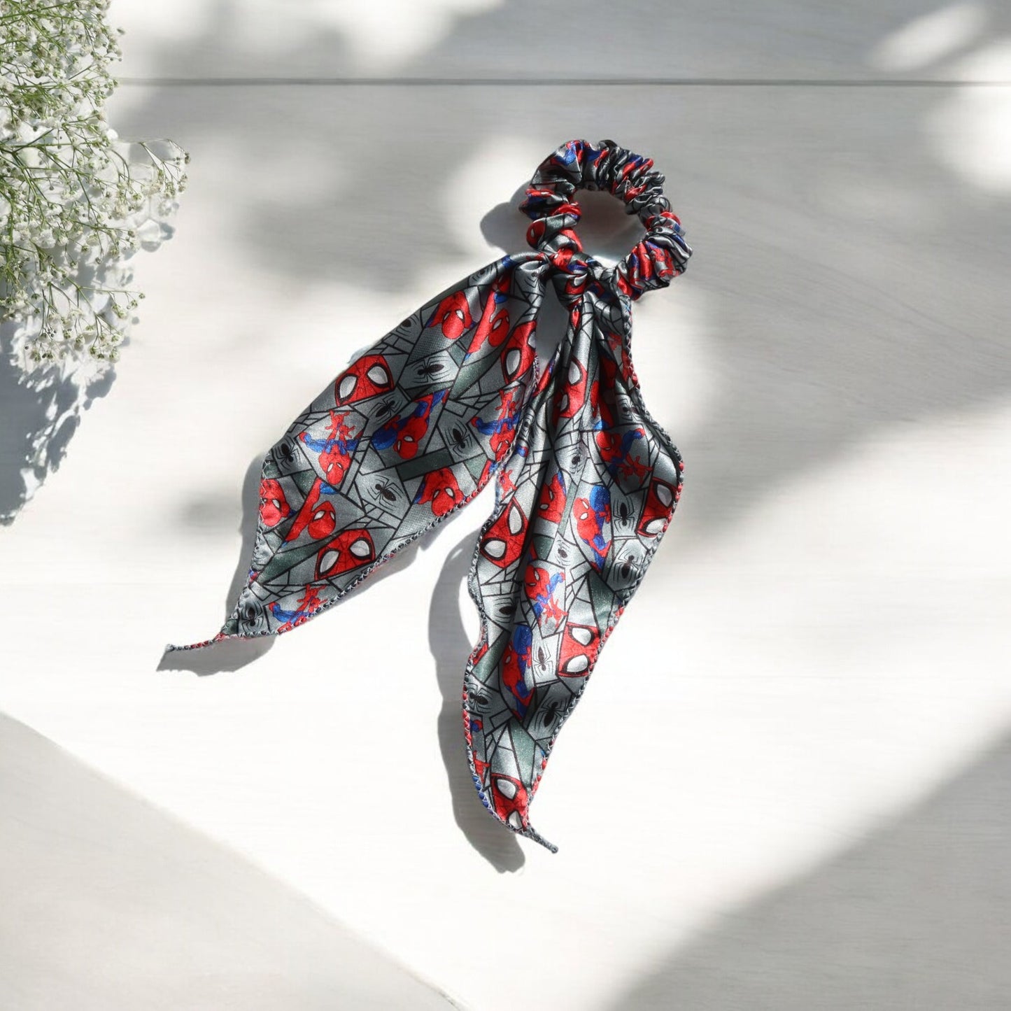 Avengers-Print Scarf Scrunchie