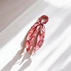 Silk Satin Scarf Scrunchie – Marble Prints