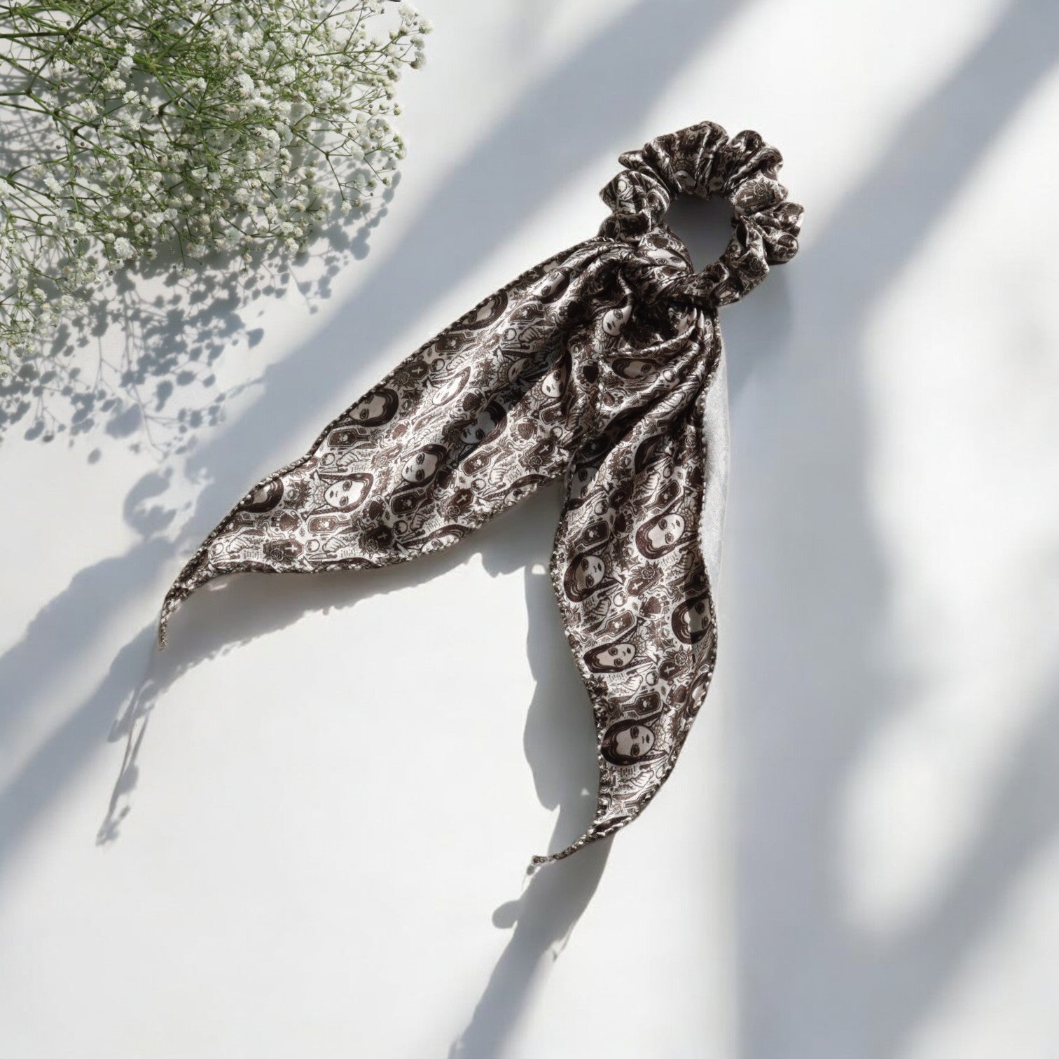 Web Series-Print Scarf Scrunchie