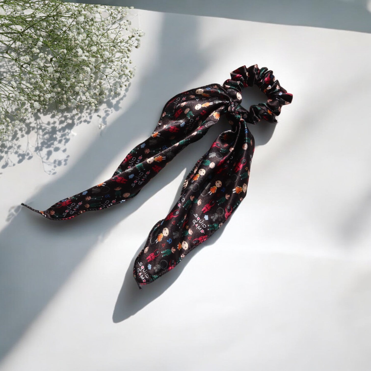 Web Series-Print Scarf Scrunchie