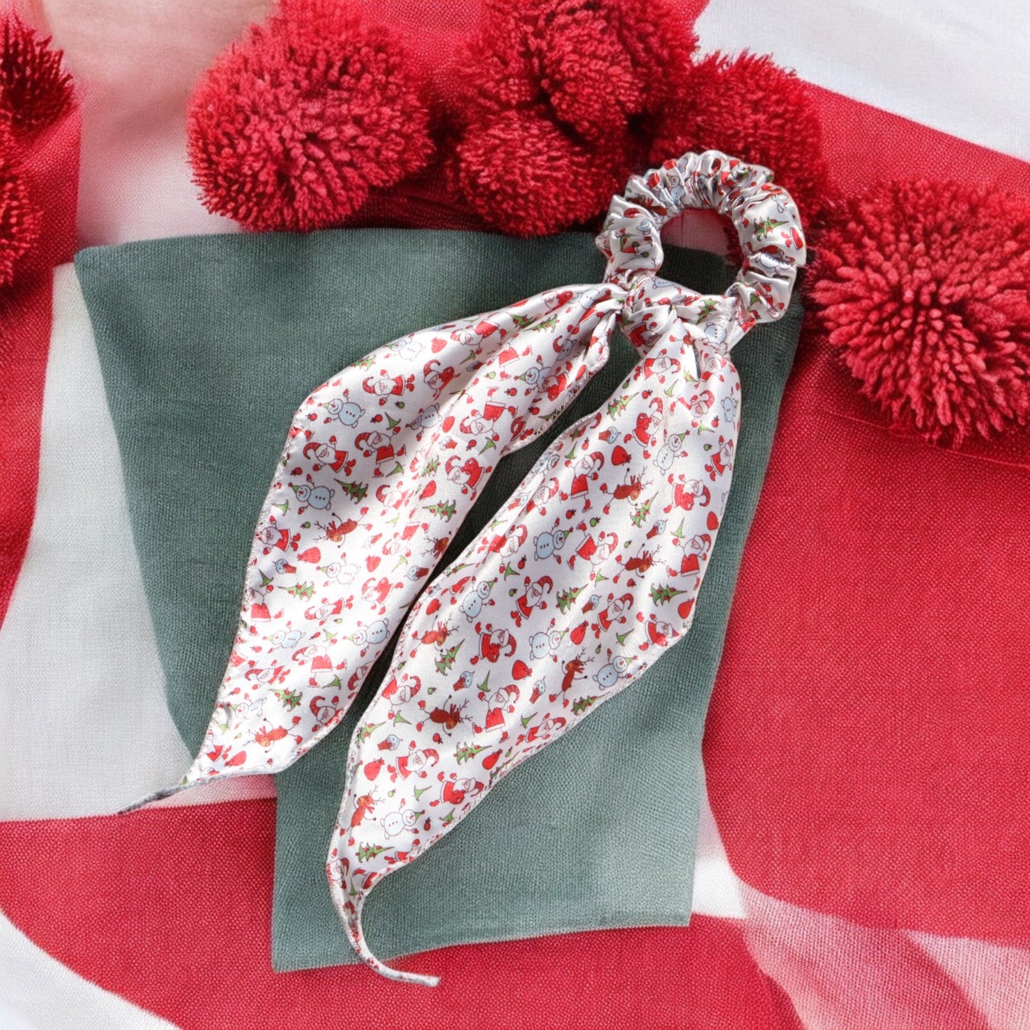 Christmas Scarf Scrunchie
