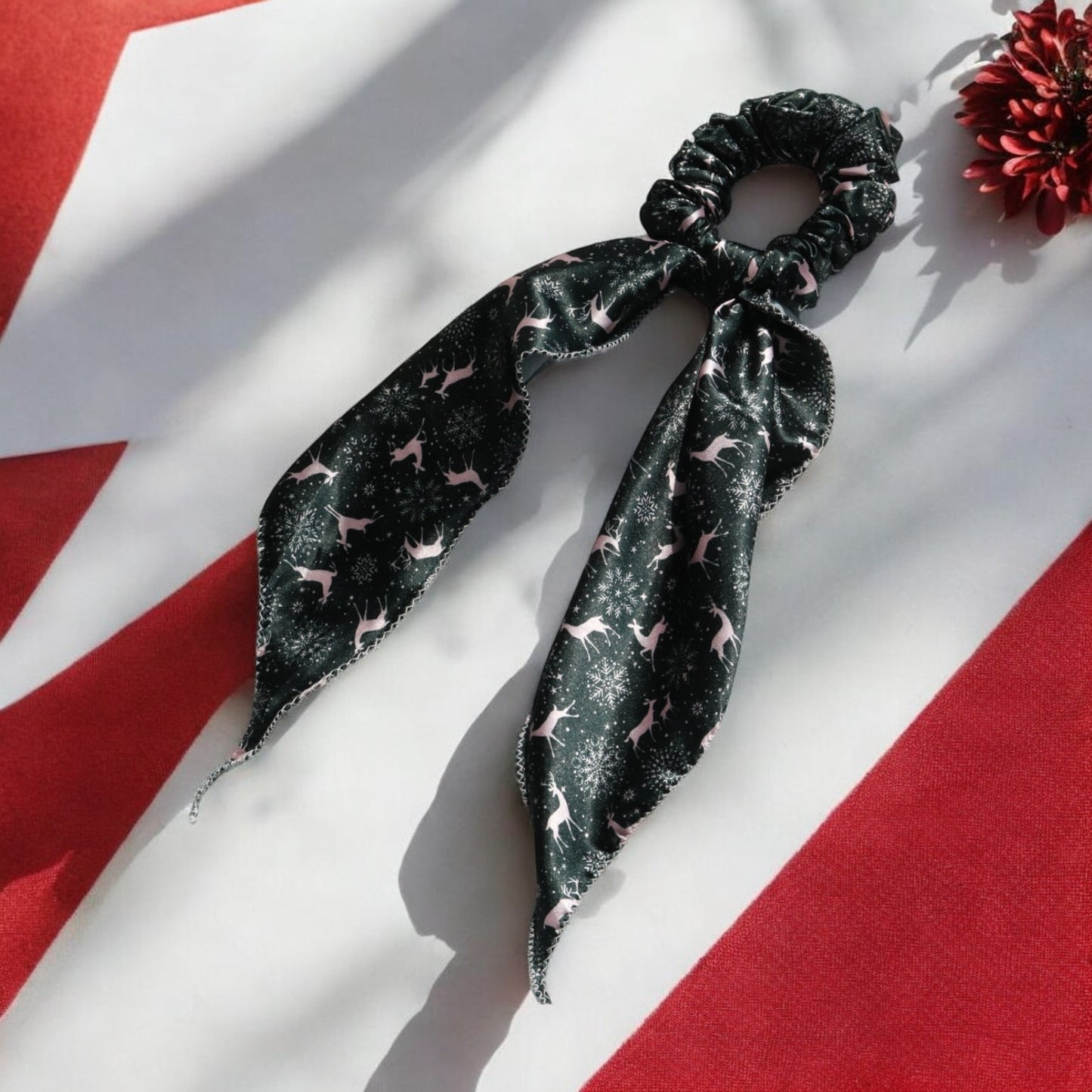 Christmas Scarf Scrunchie