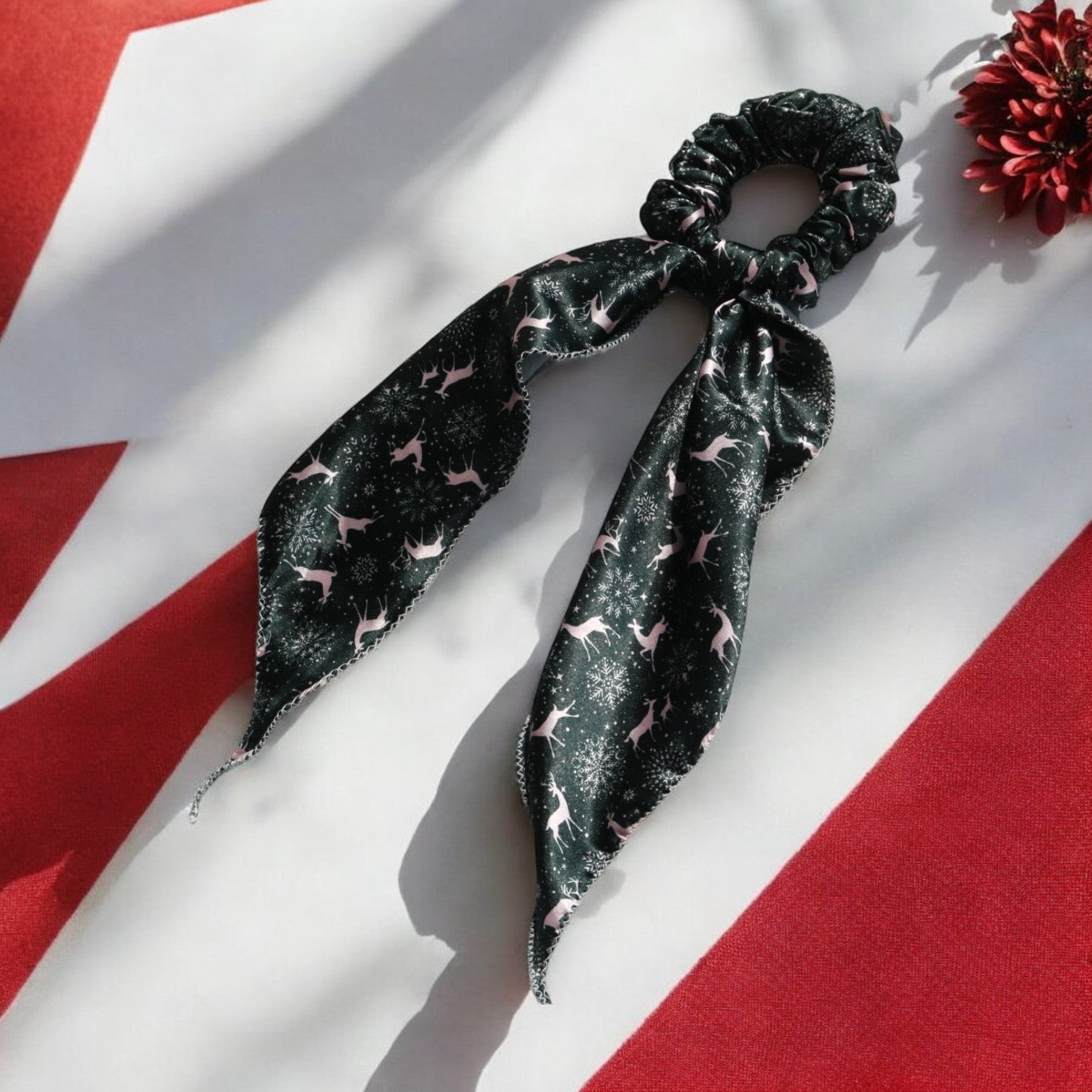 Christmas Scarf Scrunchie