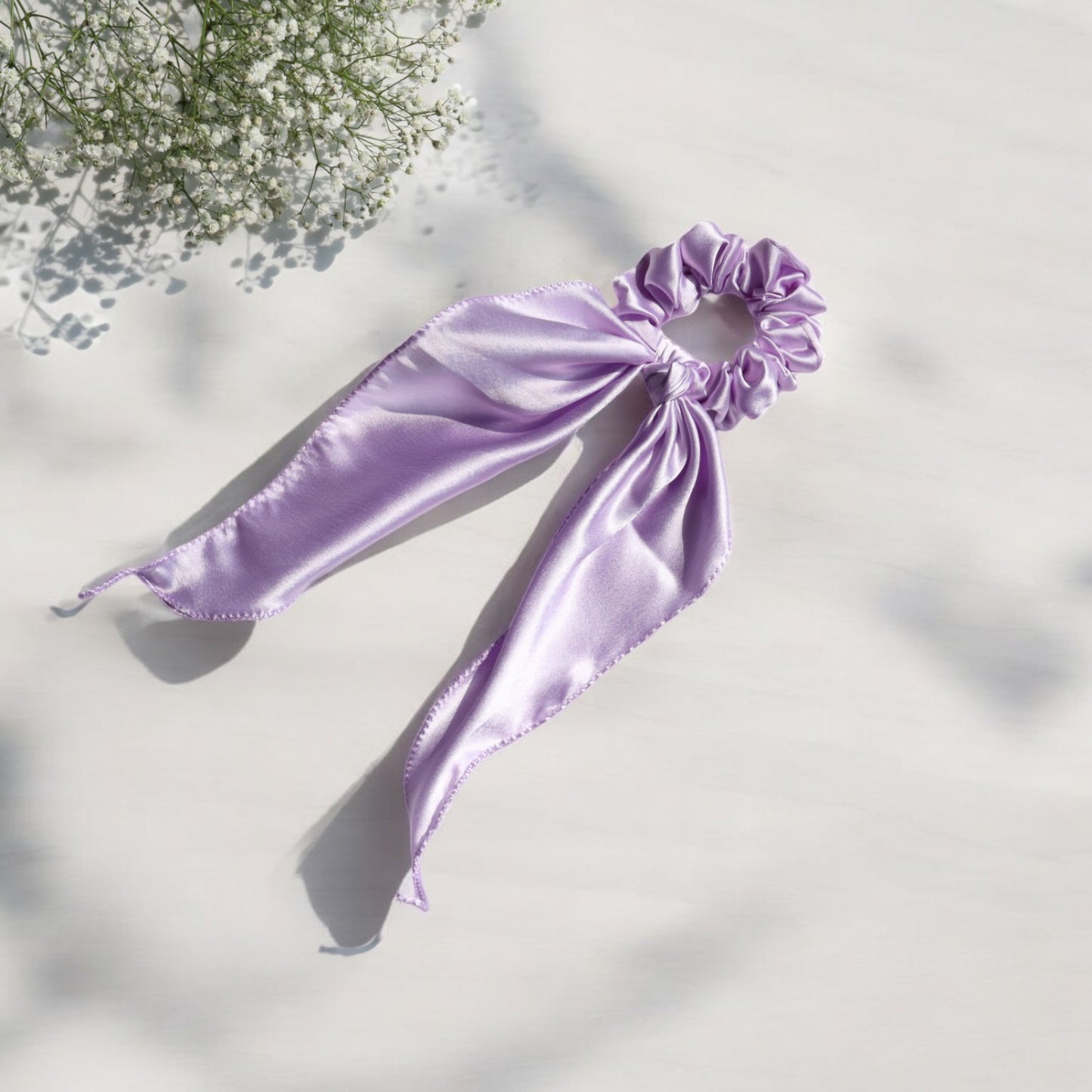 Silk Satin Scarf Scrunchie