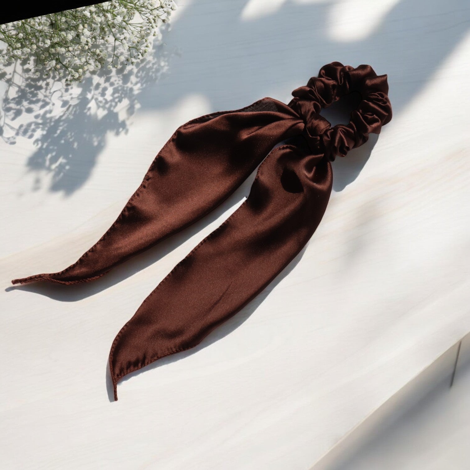 Silk Satin Scarf Scrunchie
