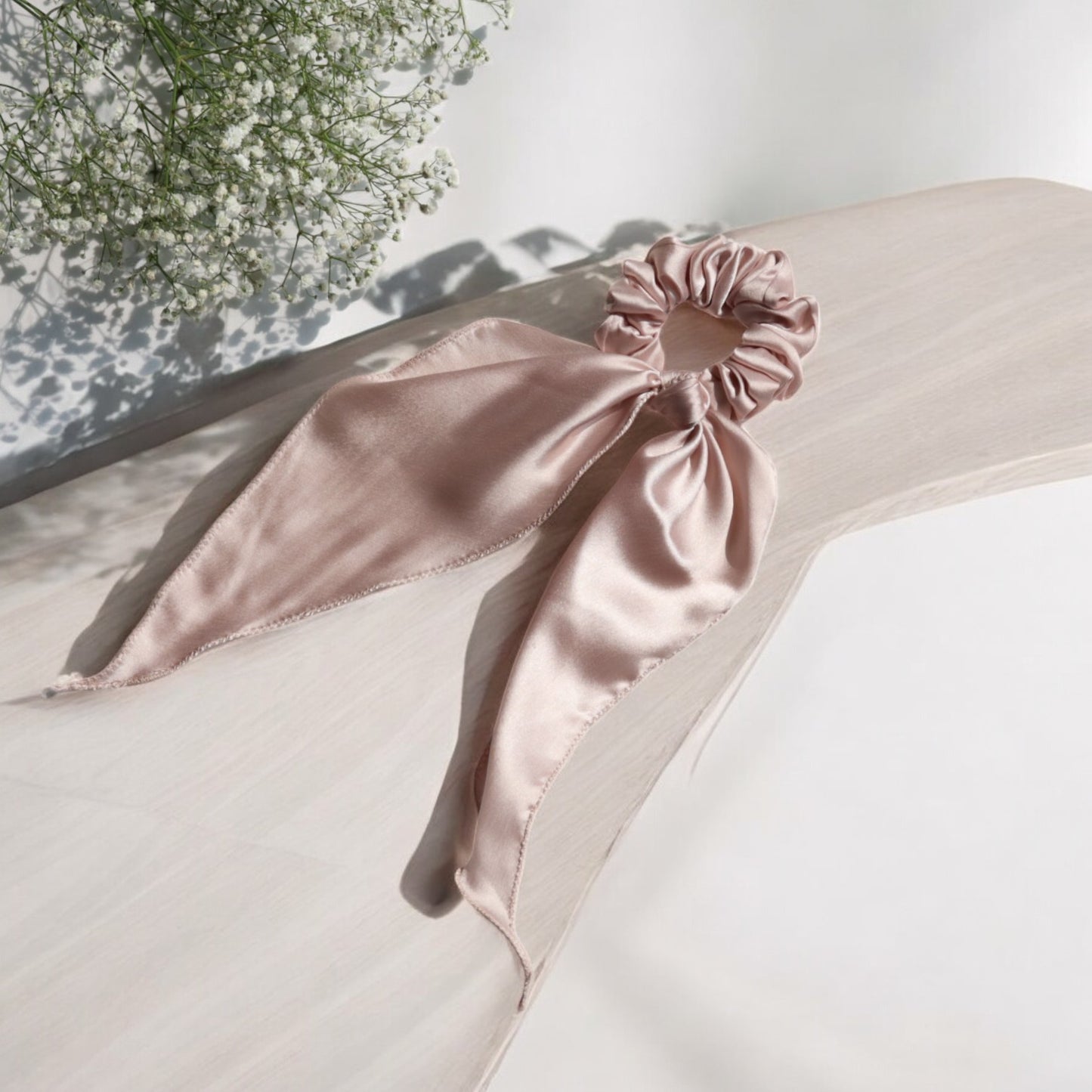 Silk Satin Scarf Scrunchie