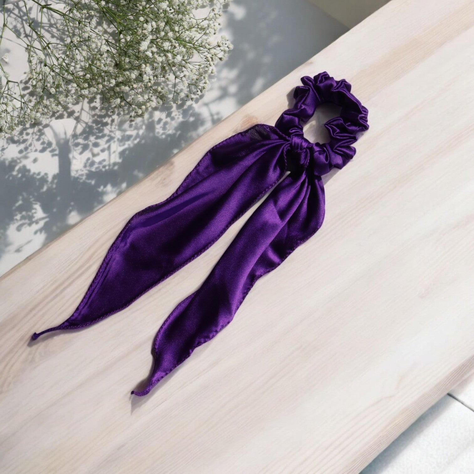 Silk Satin Scarf Scrunchie