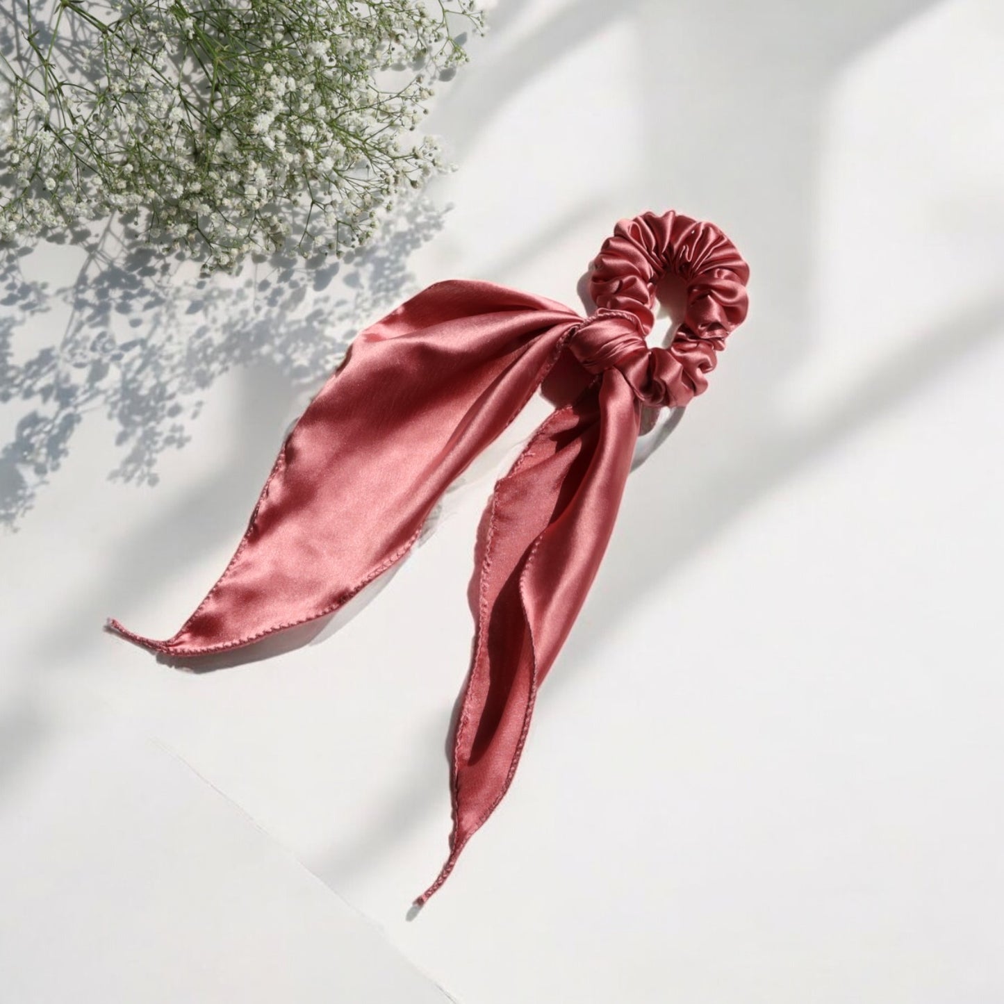Silk Satin Scarf Scrunchie