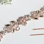 Golden Floral Hair Pin – Perfect for Brides & Bridesmaids