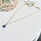 Golden Evil Eye Pendant Chain