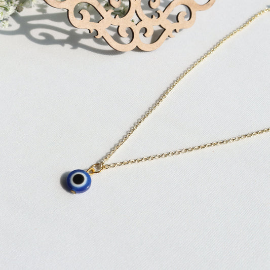 Golden Evil Eye Pendant Chain